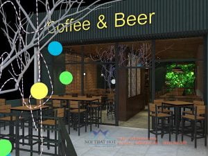 Thiết kế quán cafe bia