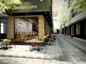 Thiết kế quán cafe mộc