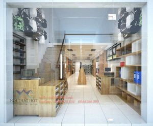 Thiết kế cửa hàng lưu niệm - văn phòng phẩm