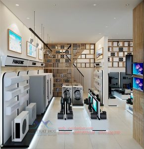 thiết kế cửa hàng điện máy