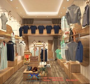 Thiết kế cửa hàng thời trang diện tích nhỏ