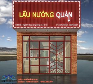 Thiết kế quán ăn lẩu nướng