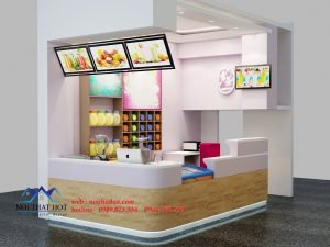thiết kế quán trà sữa đẹp