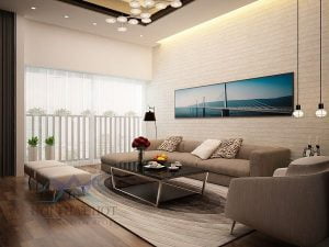 Thiết kế căn hộ chung cư 2 phòng ngủ