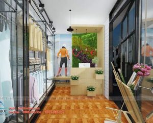 Thiết kế shop thời trang nữ diện tích nhỏ