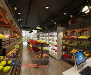 Thiết kế cửa hàng bán hoa quả