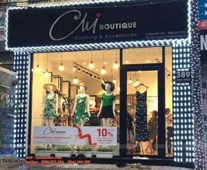 Thi công nội thất shop thời trang