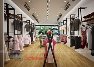 Thiết kế shop thời trang Kenva đẹp