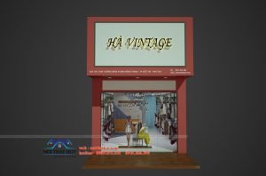 Thiết kế shop thời trang nữ Hà Vintage