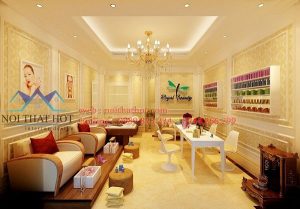 Thiết kế cửa hàng nail và mi