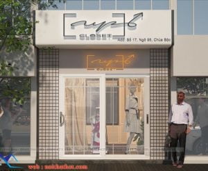 Thiết kế shop thời trang diện tích nhỏ