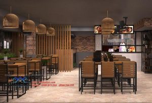 Thiết kế quán cơm văn phòng