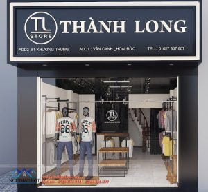 Thiết kế shop thời trang nam