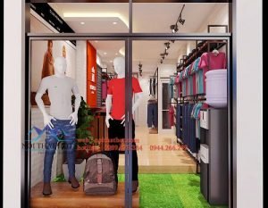 Thiết kế shop thời trang nam