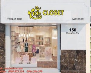 Thiết kế shop thời trang trẻ em