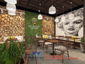 thiết kế quán trà sữa