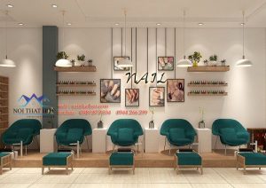 thiết kế cửa hàng nail