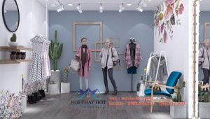 Thiết kế phòng livestream quần áo thời trang