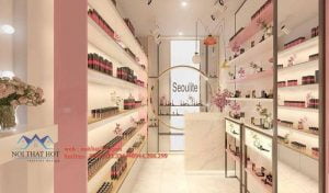 Thiết kế shop mỹ phẩm nhỏ