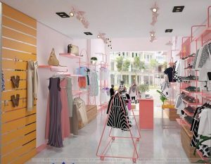 Thiết kế shop thời trang trẻ em