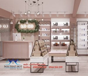 Cách trang trí shop mỹ phẩm đẹp