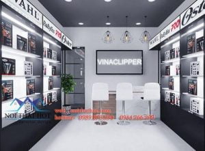 Thiết kế shop phụ kiện ngành tóc