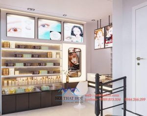 thiết kế cửa hàng kính áp tròng diện tích nhỏ