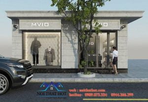 Thiết kế shop thời trang nam sang trọng