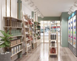 Thiết kế cửa hàng bán nấm ăn