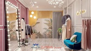 mẫu thiết kế phòng livestream bán quần áo