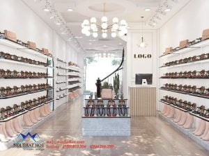 Thiết kế thi công shop giày dép