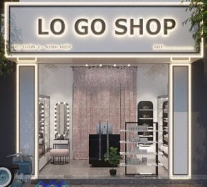 Thiết kế shop mỹ phẩm diện tích nhỏ