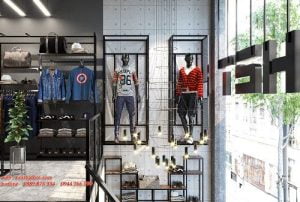 Thiết kế shop thời trang nam