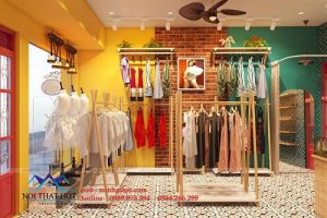Thiết kế shop thời trang nữ vintage