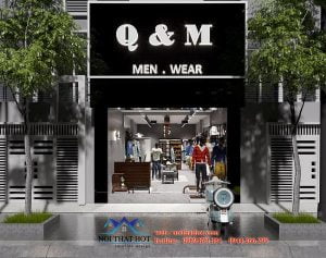 Thiết kế shop thời trang nam