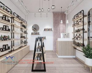 Thiết kế shop mỹ phẩm 10m2
