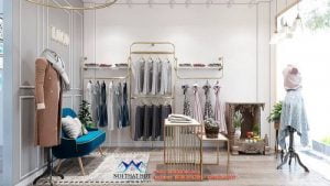 Thiết kế shop quần áo 15m2