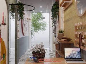 Thiết kế shop thời trang 10m2