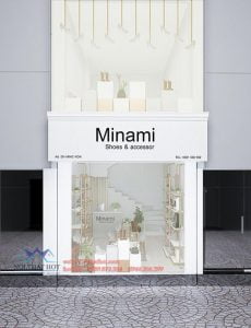 Thiết kế shop giày dép 30m2