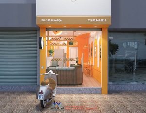 quán bánh mì nhỏ đẹp mắt