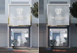 thiết kế phòng khám nha khoa 40m2