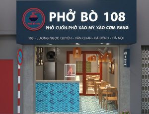 thiết kế quán phở bò 108