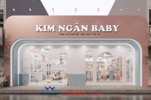 Thiết kế shop mẹ và bé 130m2