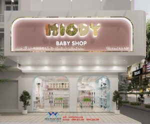 Thiết kế shop mẹ và bé Miody 70m2