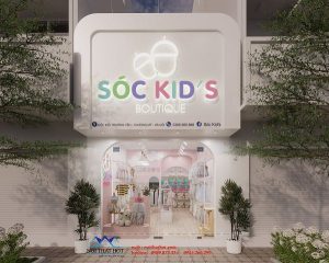 Thiết kế shop quần áo trẻ em