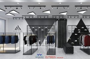 Thiết kế shop thời trang nam 45m2
