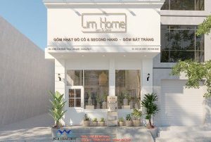 Thiết kế cửa hàng gốm sứ 60m2