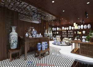 Thiết kế showroom gốm sứ 150m2