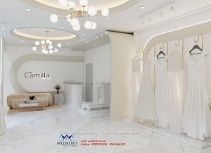 Thiết kế studio áo cưới 50m2