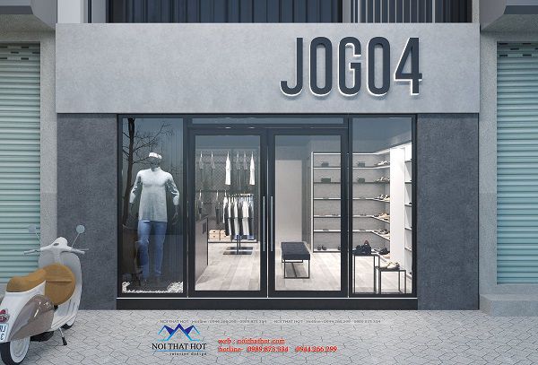 Thiết kế shop thời trang nam 40m2